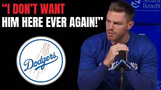 FREDDIE FREEMAN ERUPTS AND DEMANDS PLAYER REMOVED IMMEDIATELY | Dodgers News