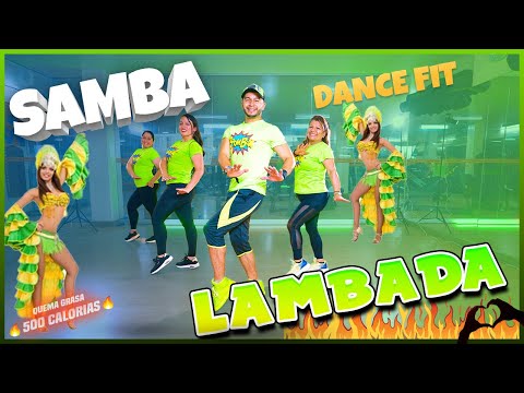 SAMBA y LAMBADA 3 🔥 Zumba para BAJAR DE PESO en CASA 🔥 CARDIO BOMBA