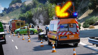 [GTA 5] INTERVENTIONS AVEC LA DIR SUR L'AUTOROUTE PENDANT LES DÉPARTS EN VACANCES #19