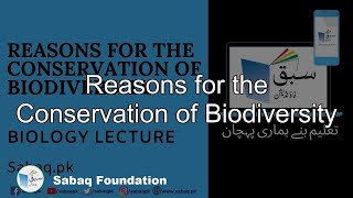 Reasons for the Conservation of Biodiversity