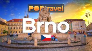 BRNO, Czechia 🇨🇿 - Summer Evening - 4K HDR walking tour with captions