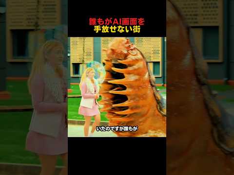 誰もがAI画面を手放せない街