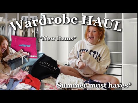 full wardrobe TOUR!! *SUMMER RESTOCK, LOOK BOOK.*