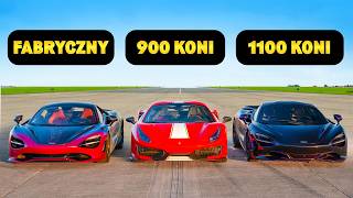NAJSZYBSZY McLaren na świecie vs tuningowane Ferrari 488 Pista - WYŚCIG