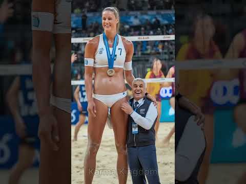 Cuando nadie lo esperaba… ella cambió toda la entrevista 😳 #voleibol #short #tallwomen #sports