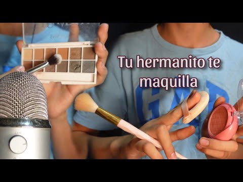 ASMR tu hermano te ayuda a maquillarte para una fiesta ft. @-DaniASMR-