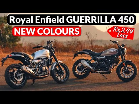 Royal Enfield Guerrilla 450 New Colours Launched @Rs.2.49Lacs