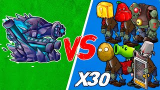 Ultimate Definitive Special Obsidian Turret Vs All Zombies X30 - PVZ Fusion - Who Will Win?