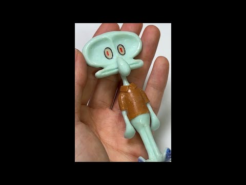 3D펜으로 스폰지밥 납작해진 징징이 만들기