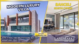 Modern Luxury Villa Private Pool Bahceli | Mediterranean Sea Views North Cyprus