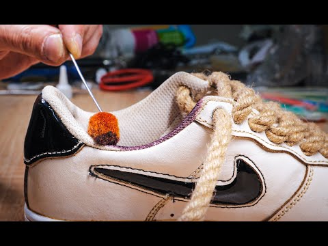 جدد حذاءك الرياضي: إتقان تصميم الأحذية المخصصة! 🖌️👟 #فيديوهات_قصيرة