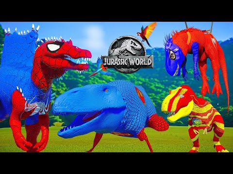 Superman Battles Spiderman in EPIC Jurassic World Evolution Showdown!