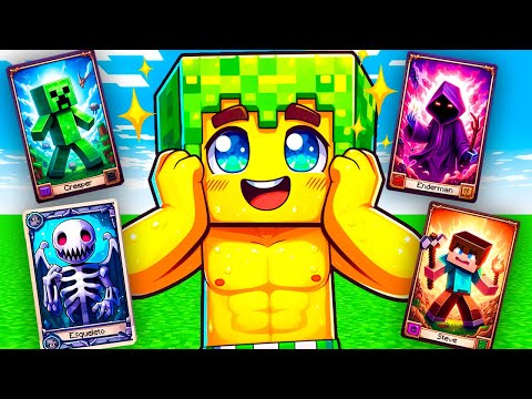 CARTAS dos MOBS que tem PODERES no Minecraft! #minecraft