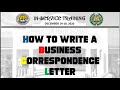 Business Letter Writing Essentials