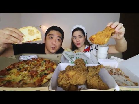 GREENWICH MUKBANG | Fried Chicken Pizza Lasagna