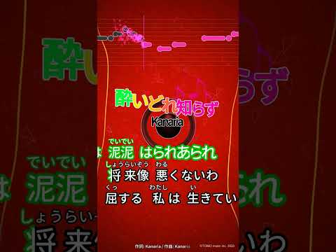 【カラオケ】酔いどれ知らず/Kanaria #shorts
