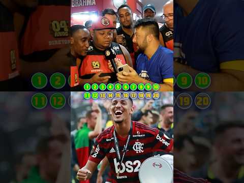 R$ 300 SE ACERTAR OS 20 NOMES #flamengo #futebol #shorts