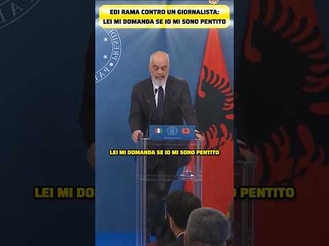 ๐บ๐ฎ๐น EDI RAMA CONTRO UN GIORNALISTA: LEI MI DOMANDA SE IO MI SONO PENTITO #shorts #perte