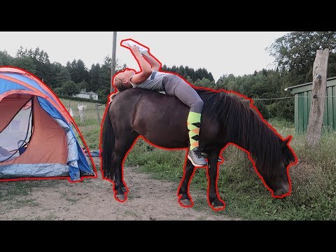 WIR ZELTEN BEI DEN PONYS! 😍🐴 | Wieder nur Unfug im Kopf 😂 | Marina und die Ponys