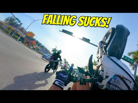 I CRASHED MY DIRT BIKE!