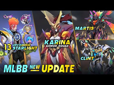 NEW INSECT ARMOR SKIN | 13 UPCOMING STARLIGHT 2025 - Mobile legends #whatsnext