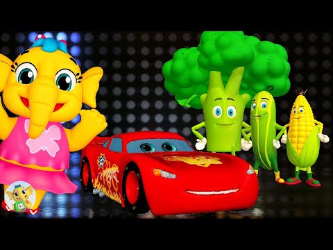 Vroom Vroom! Baby Car Songs and Vegetable Songs + Newborn Baby Songs & Nursery Rhymes -BABYTOONZKIDS