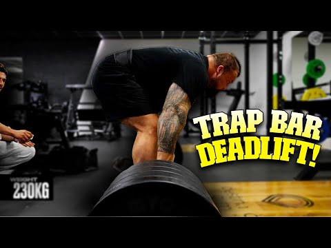 Eddie Hall Johny Münster Trap Bar Deadlift Session