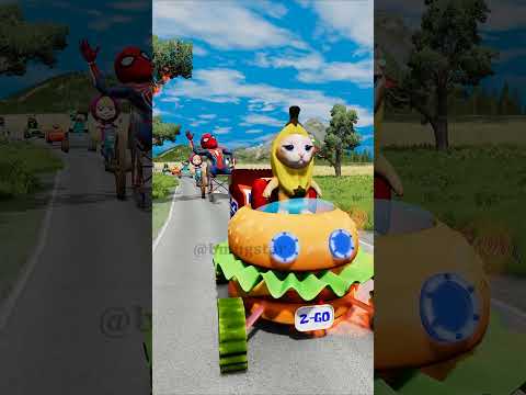 Funny & Weird Cars vs Snickers in BeamNG.drive
