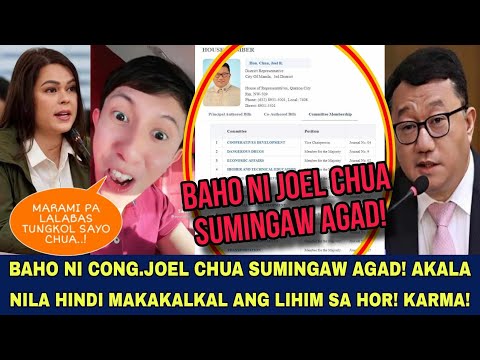 BAHO NI JOEL CHUA SUMINGAW AGAD! DI KINAYA ANG POWER NI VP SARA!