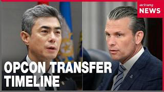 YouTube video thumbnail: S. Korea, U.S. Defense Chiefs Agrees on Holding SCM Early 2027 Amid Opcon Talks Uncertainty