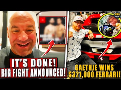 HUGE Middleweight Matchup ANNOUNCED! Gaethje WINS $321K Ferrari! Topuria DEFENDS Jones from backlash
