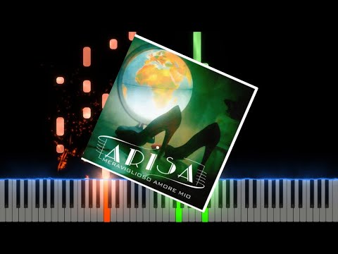 ARISA Meraviglioso Amore mio  Piano Cover Midi tutorial Sheet app  Karaoke