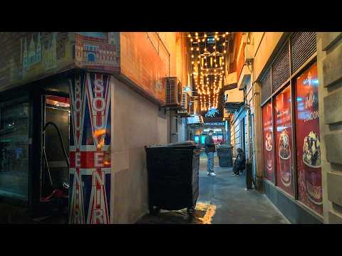 LONDON CITY LIGHTS: West End at Night & Dark Soho Streets