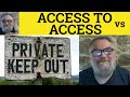 Understanding Access and Its Implications