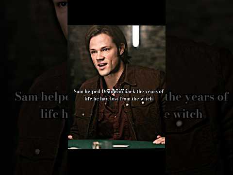 Sam helped Dean win back the years of life he had lost from the witch#foryou #supernatural #edit