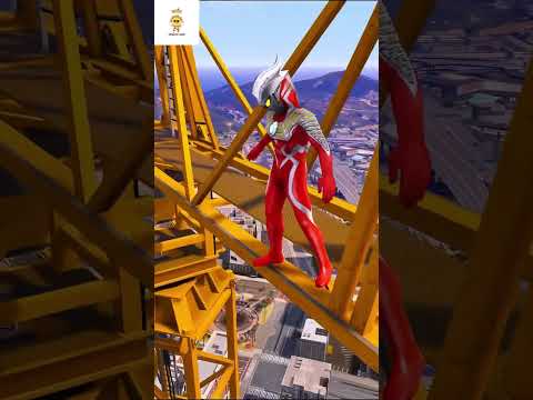 Zero rơi từ trên cao xuống và mất năng lượng  #vairalshort #ultraman #hoathinhvuinhon