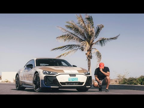 Driving new Audi RS e-tron GT Prototype 2025  in Oman | Fast Acceleration