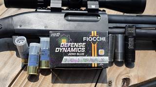 Fiocchi Defense Dynamics 12ga 2-3/4" 1oz Slug Accuracy Test W/ Remington 870 & Flush vs Rifled Choke