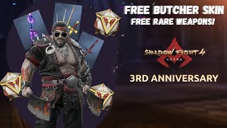 Shadow_Fight_4_Arena_-_3rd_Anniv ersary_Free butcher skin _ free weapons _(1080p).mp4