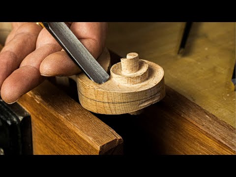 Mango de violín tallado a Mano