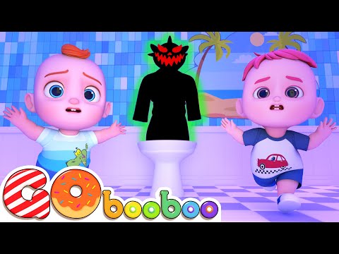 Monster In The Toilet Song 🚽 | Funny Kids Songs | GoBooBoo Kids Songs & Nursery Rhymes