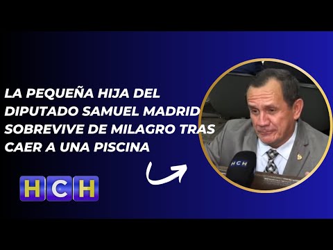 La pequeña hija del diputado Samuel Madrid sobrevive de milagro tras caer a una piscina