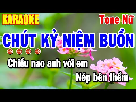 Karaoke Chút Kỷ Niệm Buồn Tone Nữ Nhạc Sống Cha Cha Dễ Hát Nhất 2025 | Thanh Hải