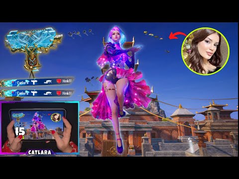 OMG!🥴NEW BEST AGGRESSIVE RUSH GAMEPLAY W/ SERENE LUMINA SET 😱 BEST GIRL PLAYER HANDCAM | Pubg Mobile