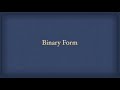 Understanding Binary Form in Music