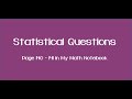 Exploring Statistical Questions in My Math Notebook