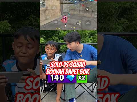 Solo Vs Squad Di FreeFire Kalo Booyah Gw Kasih 50Ribu! #sipitgaming