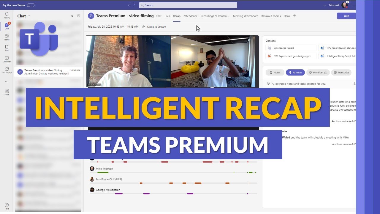 How to use Intelligent Recap in Microsoft Teams Premium