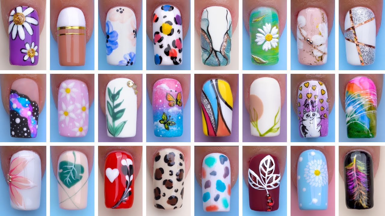 15+ Top Nail Art Design Ideas for Spring Easy Nails Art Ideas at Home Olad Beauty