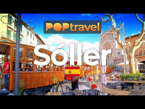 SOLLER (Mallorca), Spain 🇪🇸 - 4K HDR walking tour with captions